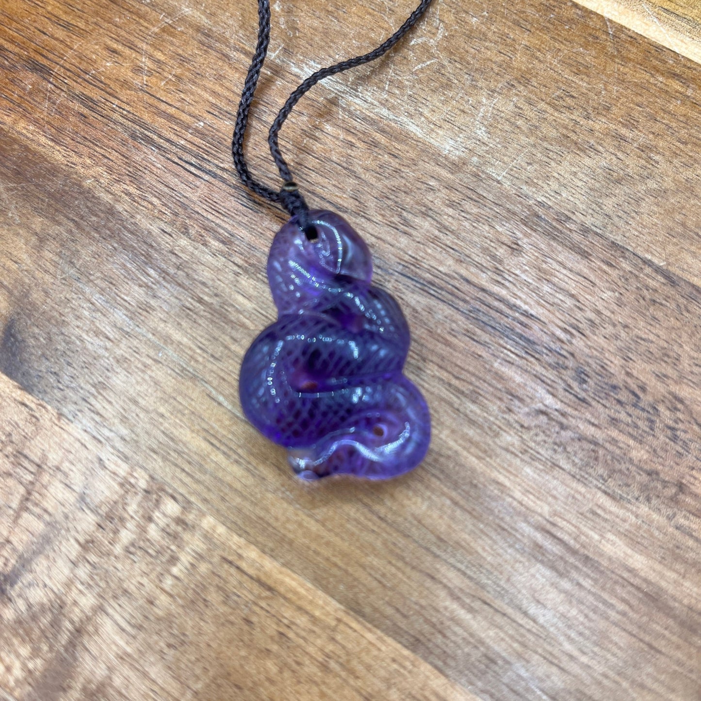 Amethyst Snake Pendant - Sage & Magic