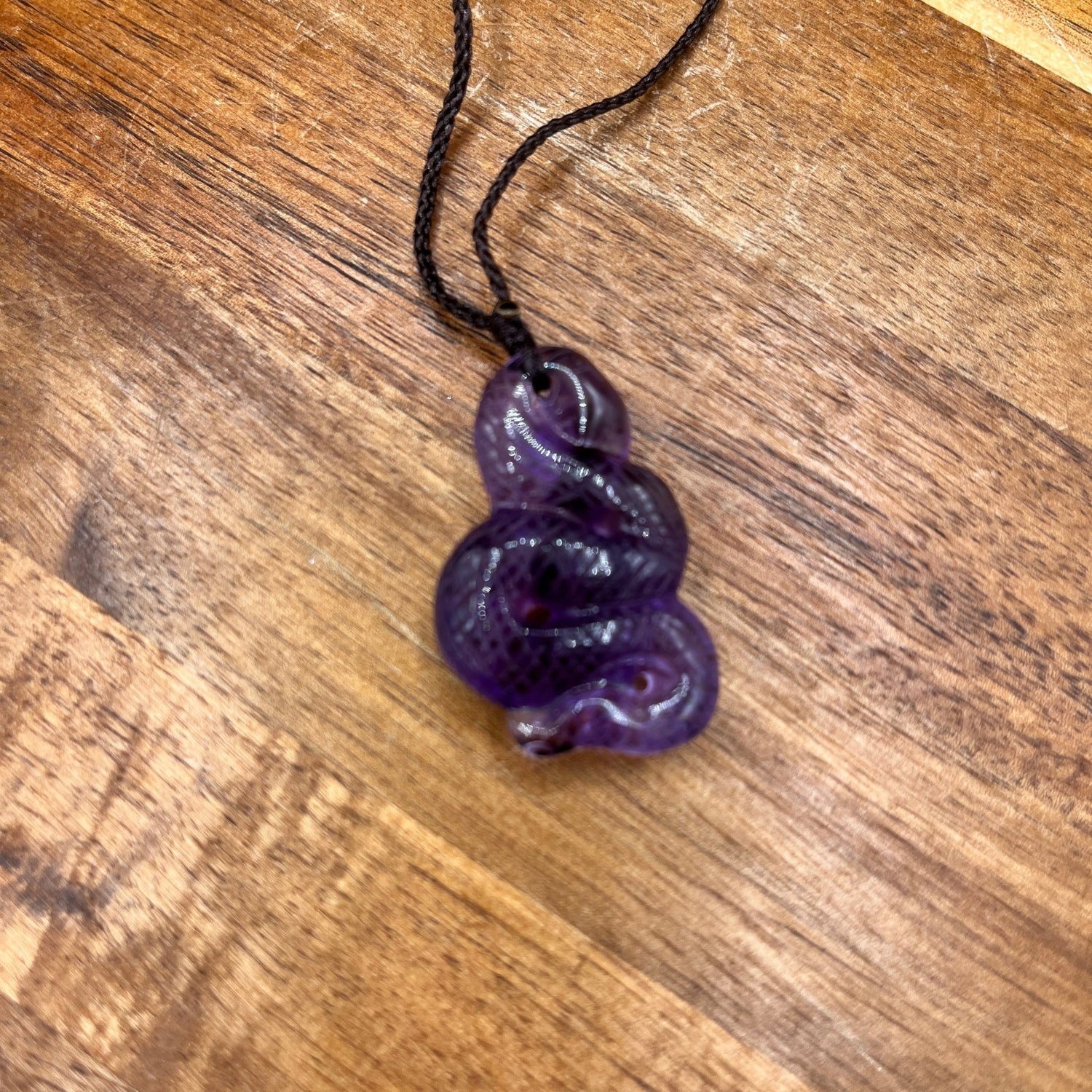 Amethyst Snake Pendant - Sage & Magic