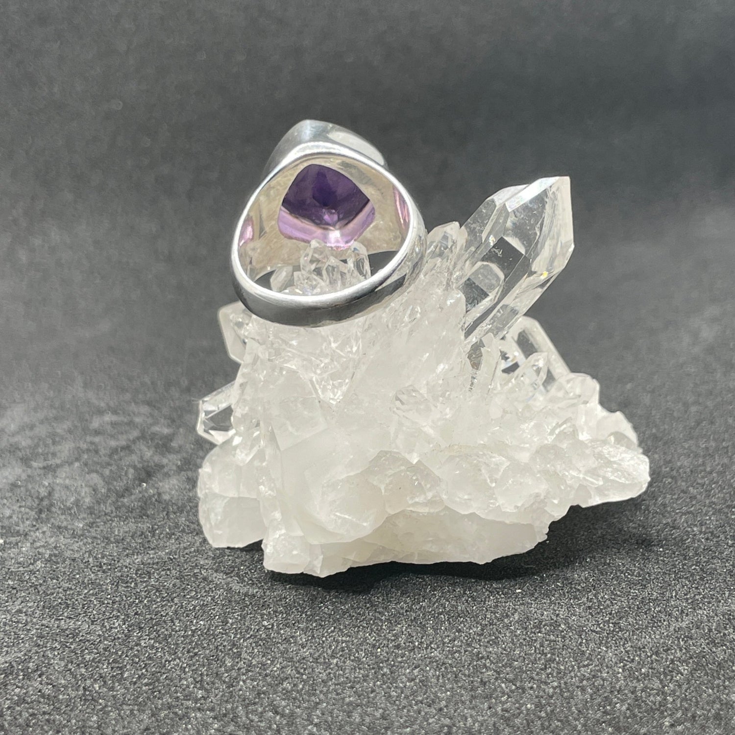 Amethyst Sterling Silver Ring (Sz7) - Sage & Magic