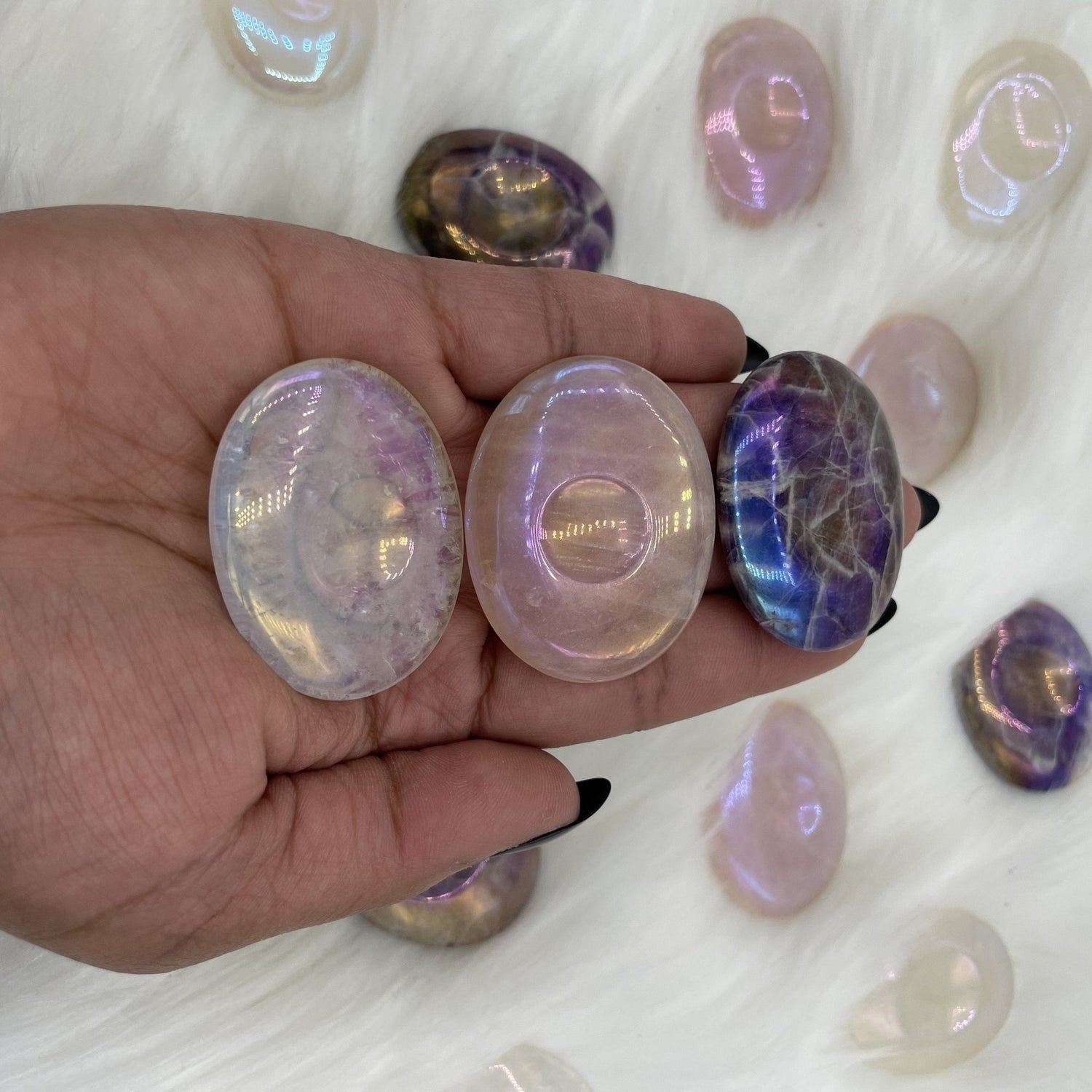 Aura Thumbprint Worry Stone - Sage & Magic