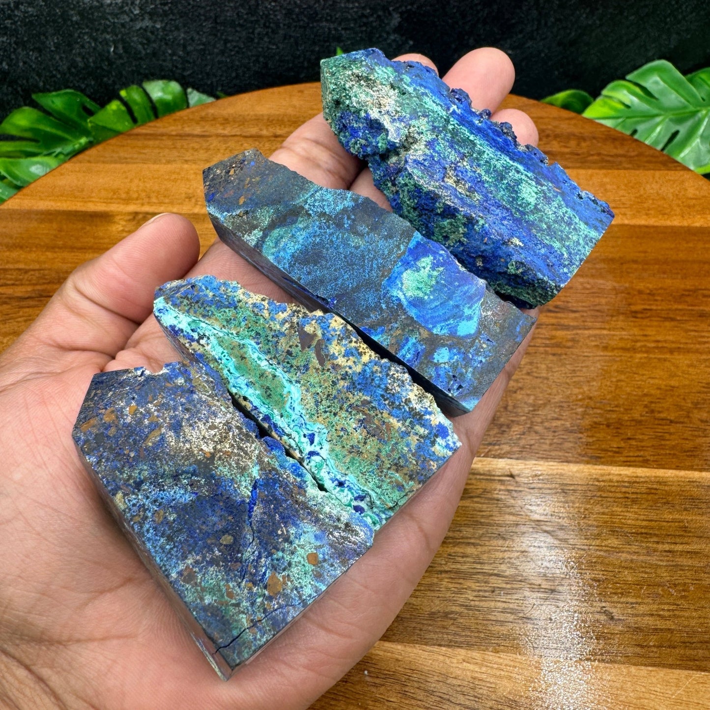 Azurite in Malachite Tower - Sage & Magic