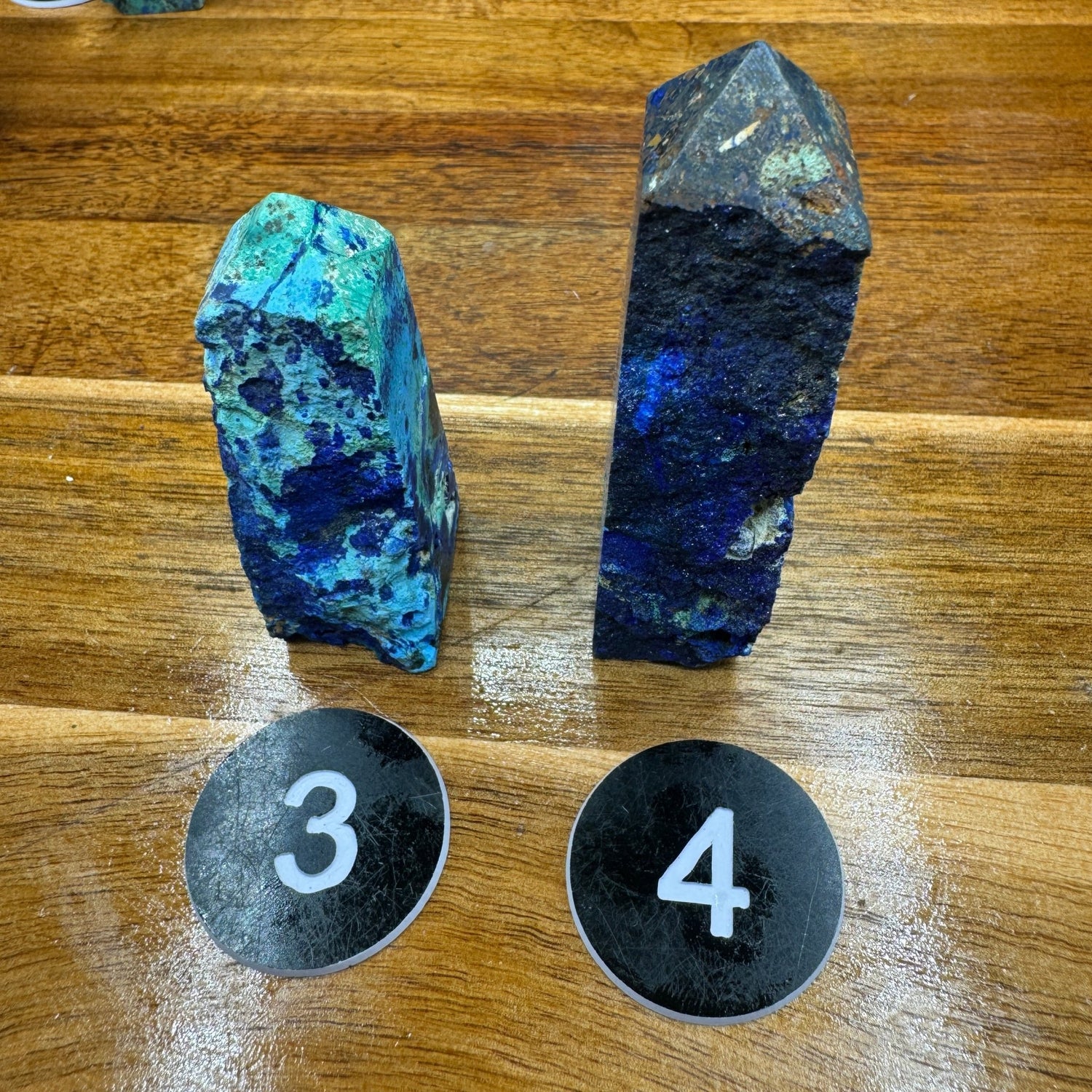 Azurite in Malachite Tower - Sage & Magic