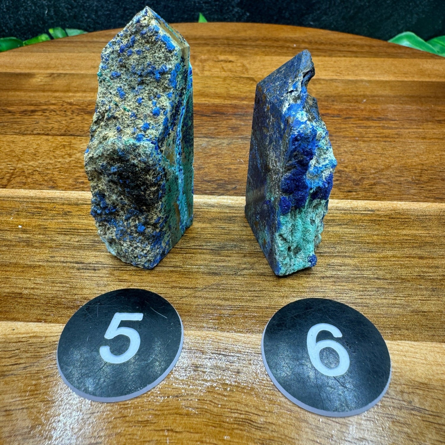 Azurite in Malachite Tower - Sage & Magic