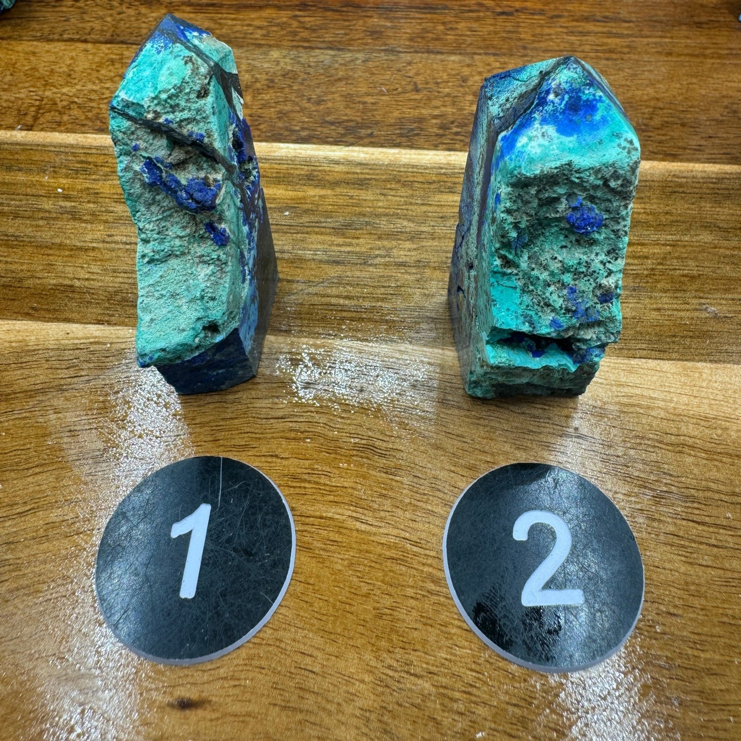 Azurite in Malachite Tower - Sage & Magic