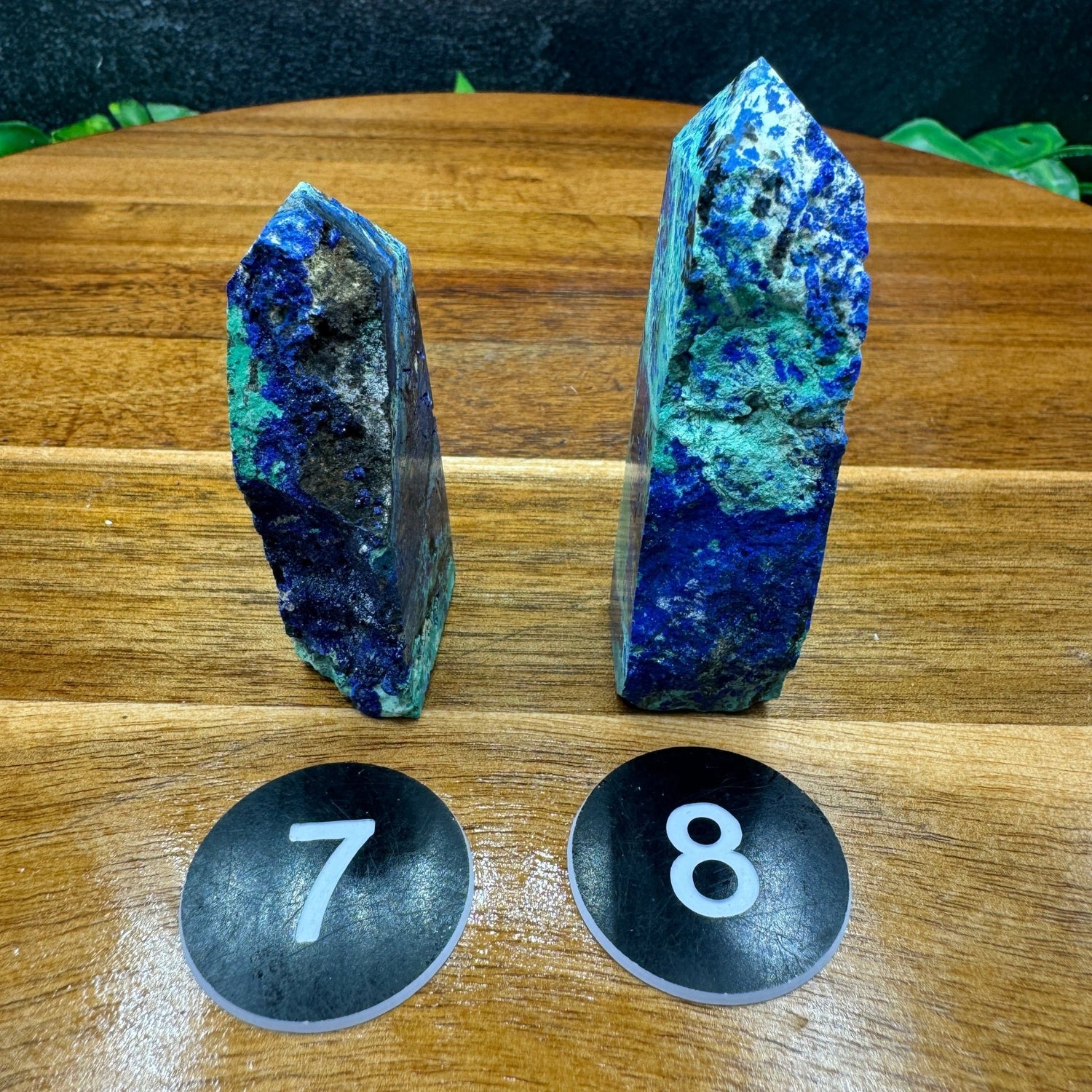 Azurite in Malachite Tower - Sage & Magic