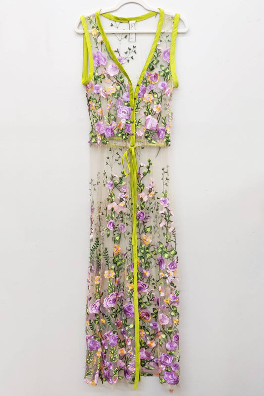 Lavender Floral Love Duster