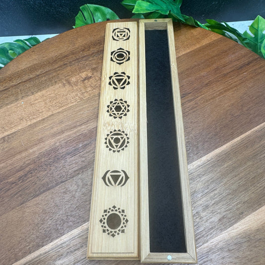 Bamboo Magnetic Chakra Cutout Box - Sage & Magic