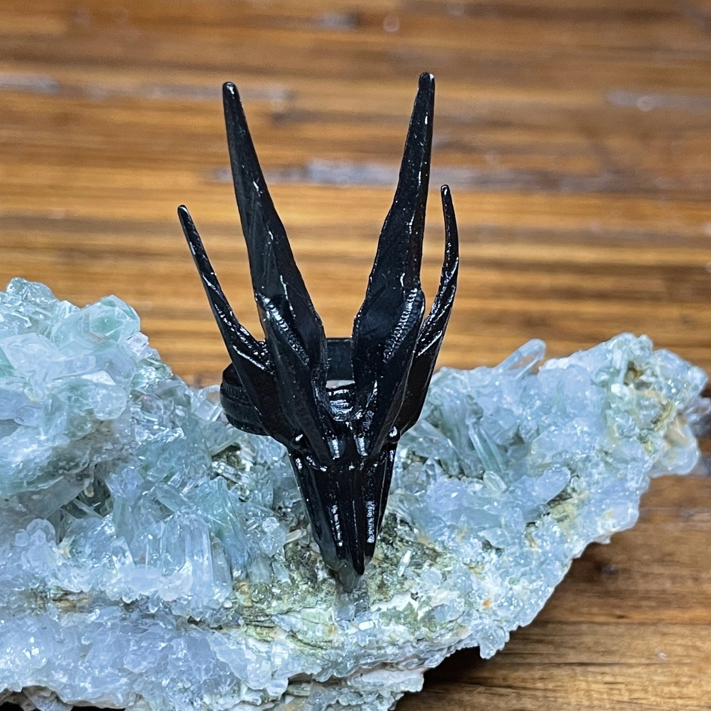 Black Adjustable Dragon Ring - Sage & Magic