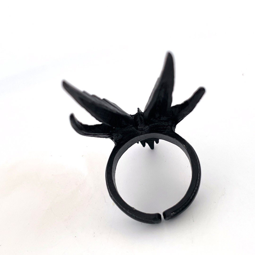 Black Adjustable Dragon Ring - Sage & Magic