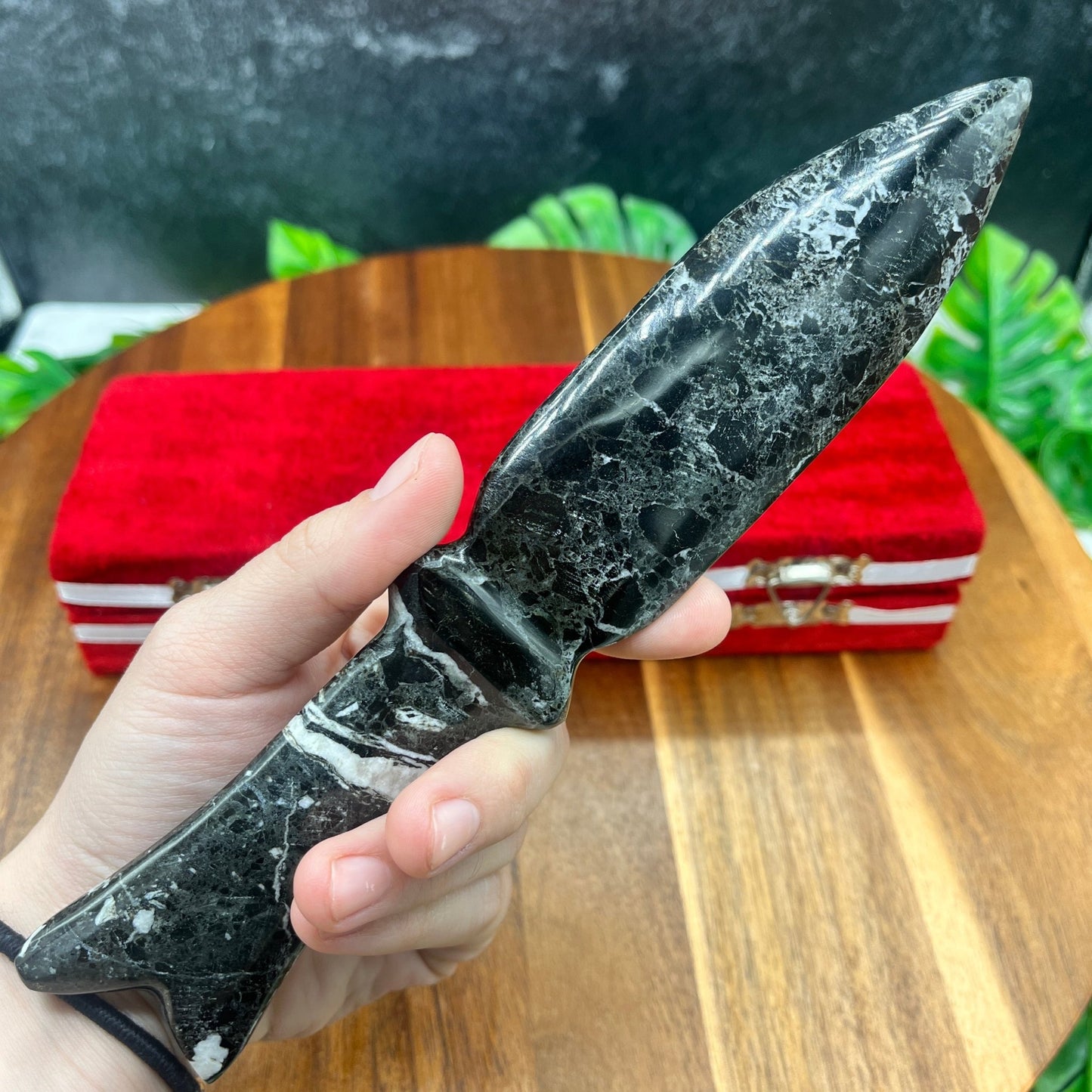 Black Marble Ceremonial Dagger - Sage & Magic