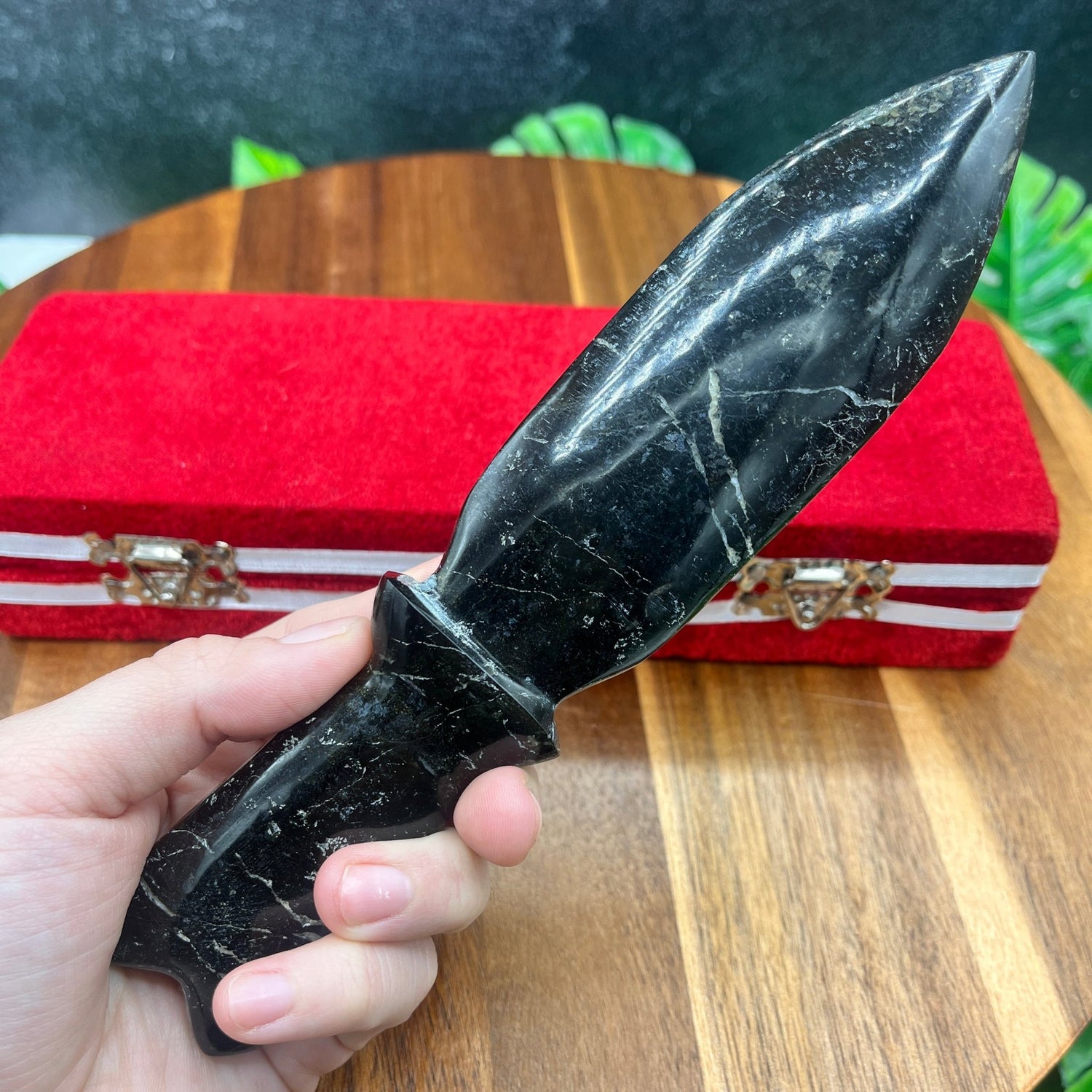 Black Marble Ceremonial Dagger - Sage & Magic