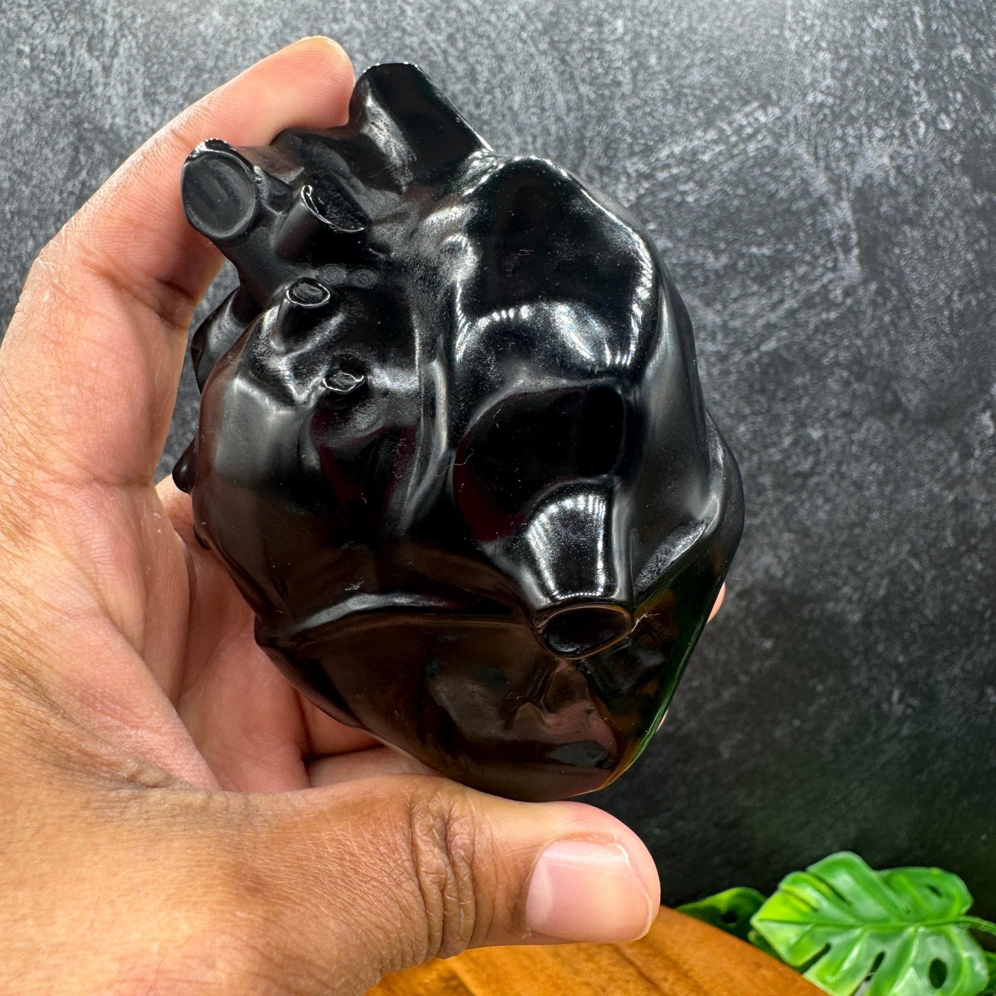 Black Obsidian Anatomical Heart - Sage & Magic