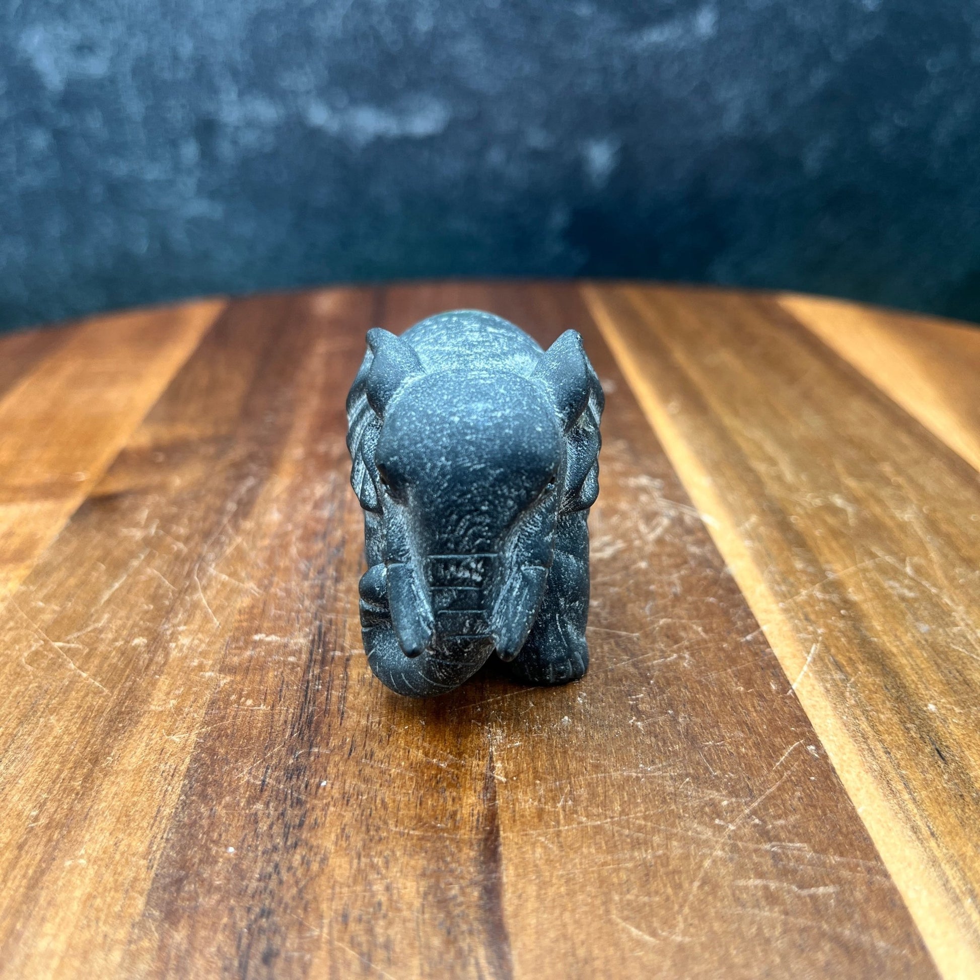 Black Obsidian Circus Elephant - Sage & Magic