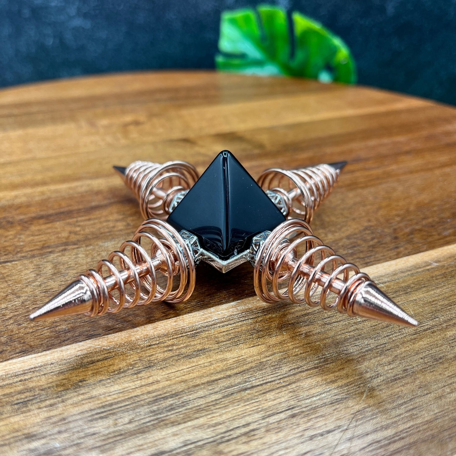 Black Obsidian Copper Generator - Sage & Magic