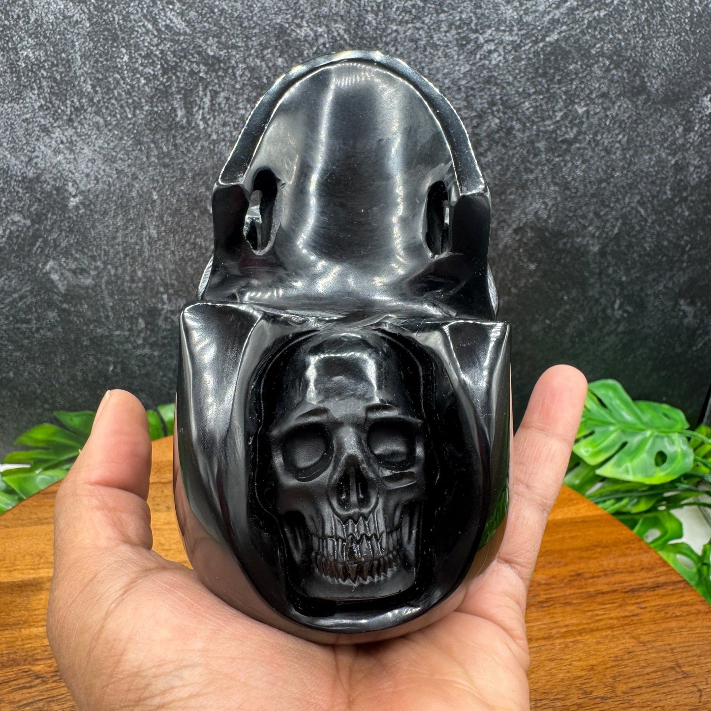 Black Obsidian Mitchell - Hedges Style Skull in Skull - Sage & Magic