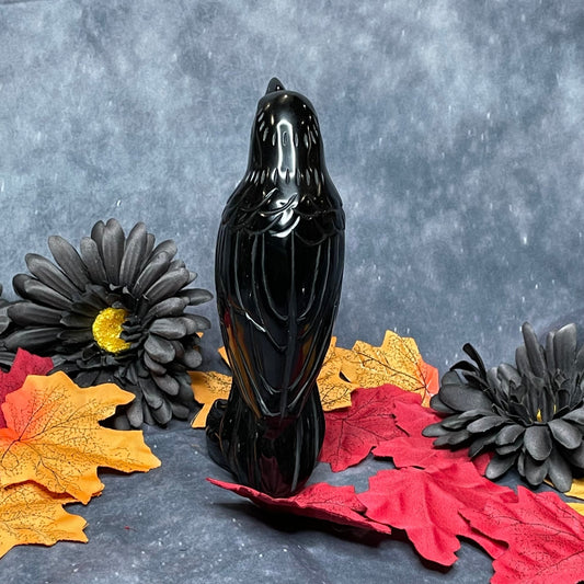 Black Obsidian Raven - Sage & Magic