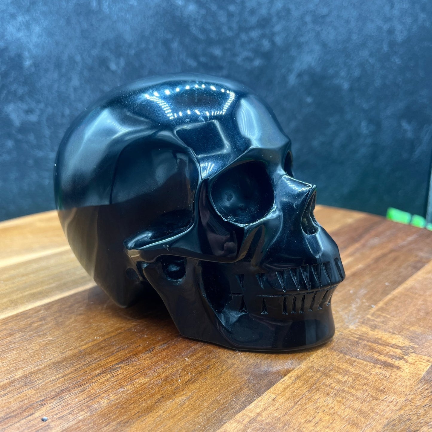 Black Obsidian Skull - Sage & Magic