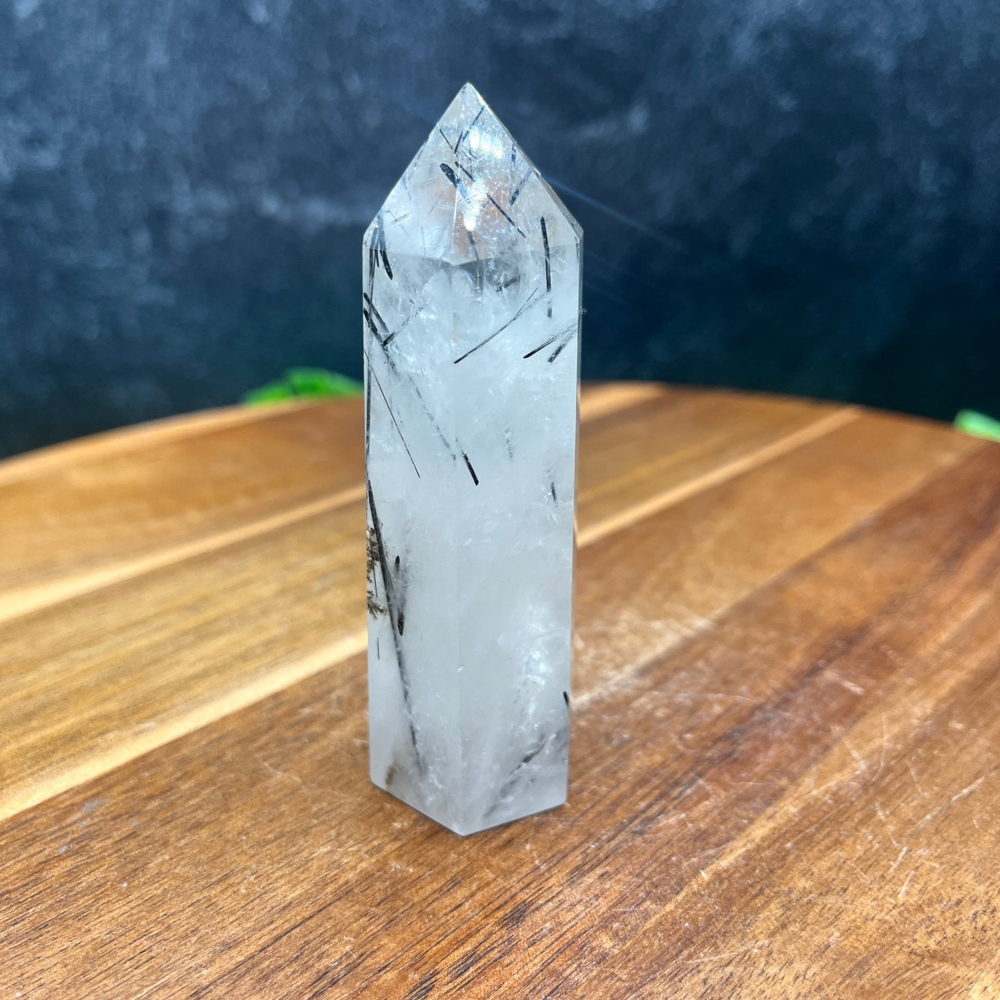 Black Rutile in Quartz Tower - Sage & Magic