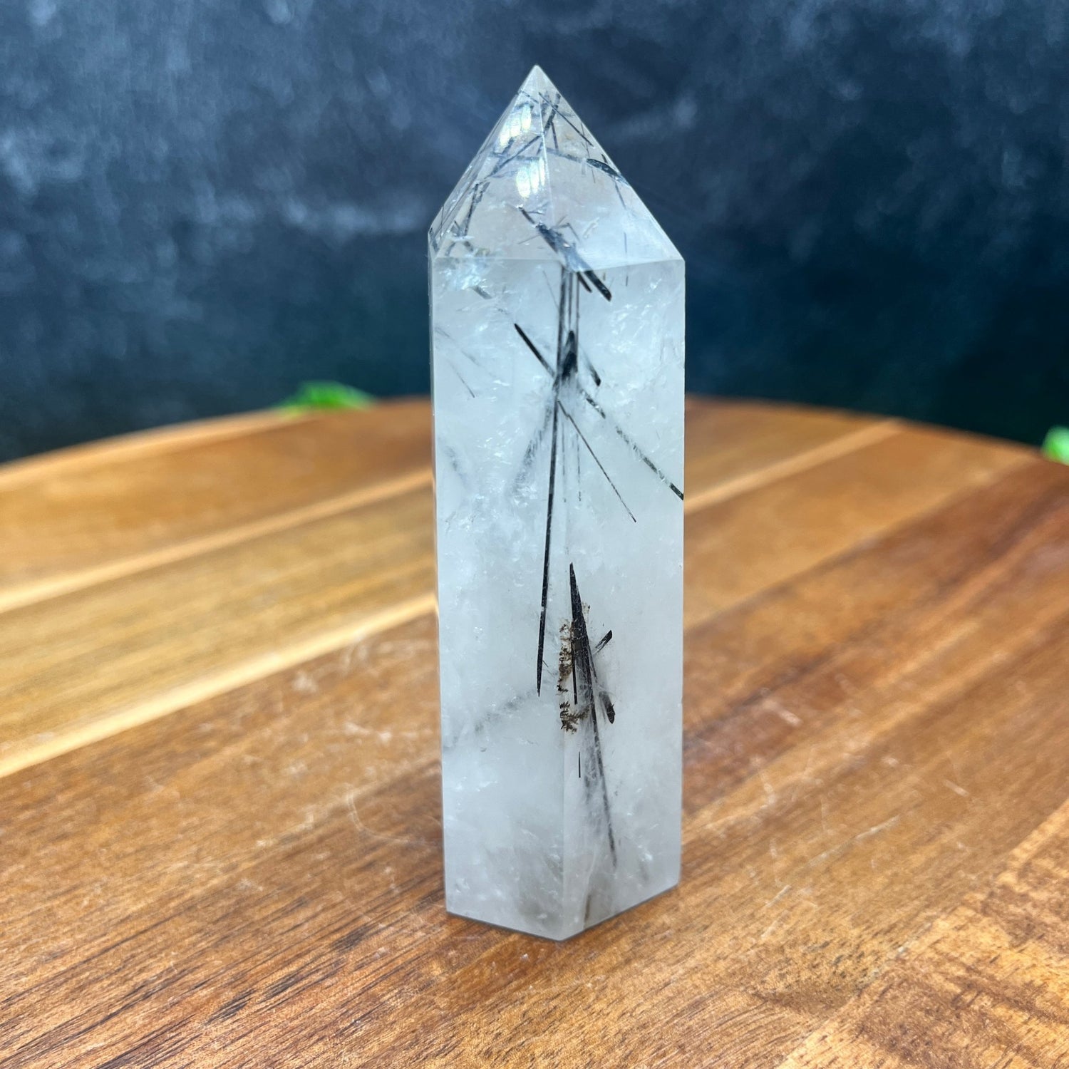 Black Rutile in Quartz Tower - Sage & Magic