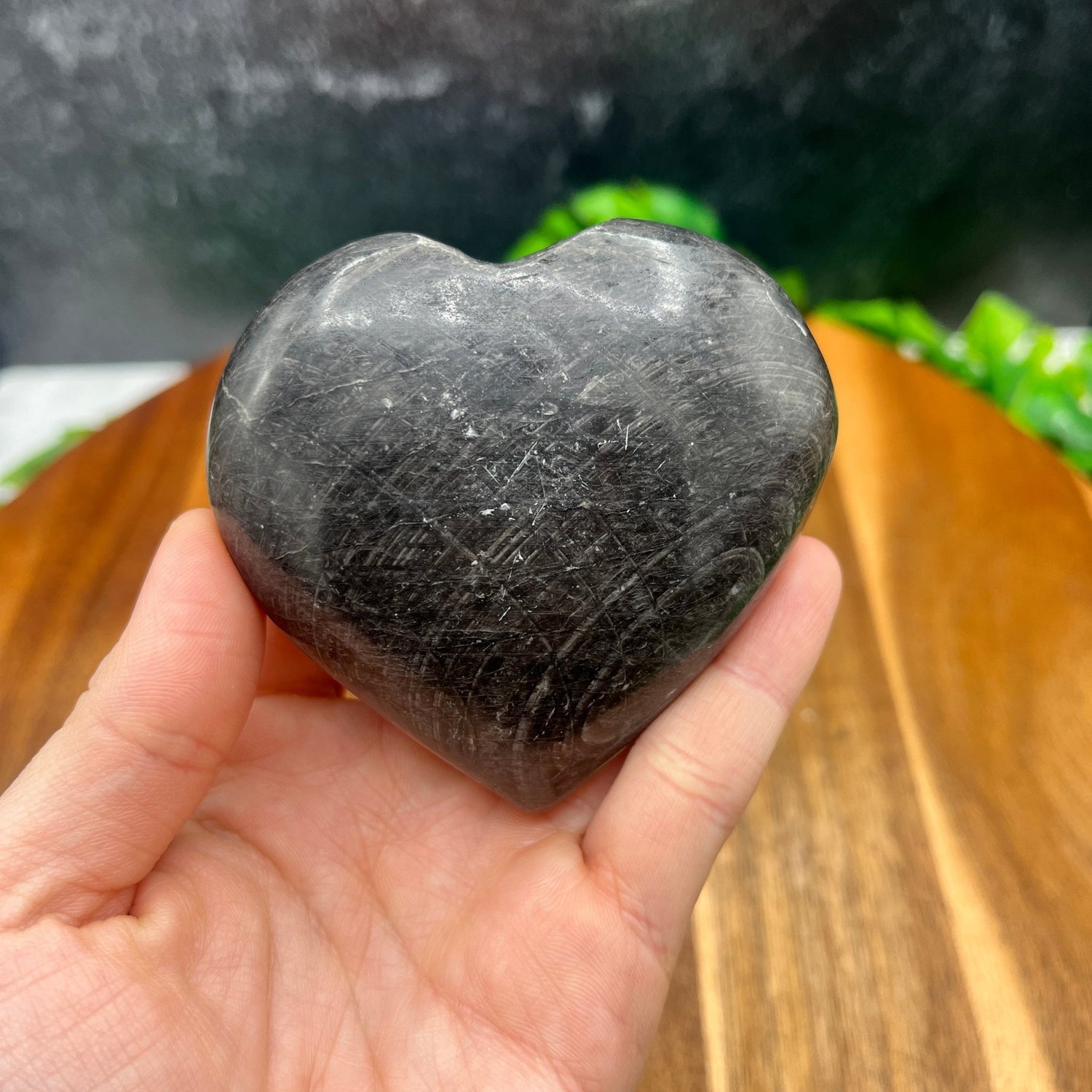 Black Tourmaline Heart - Sage & Magic