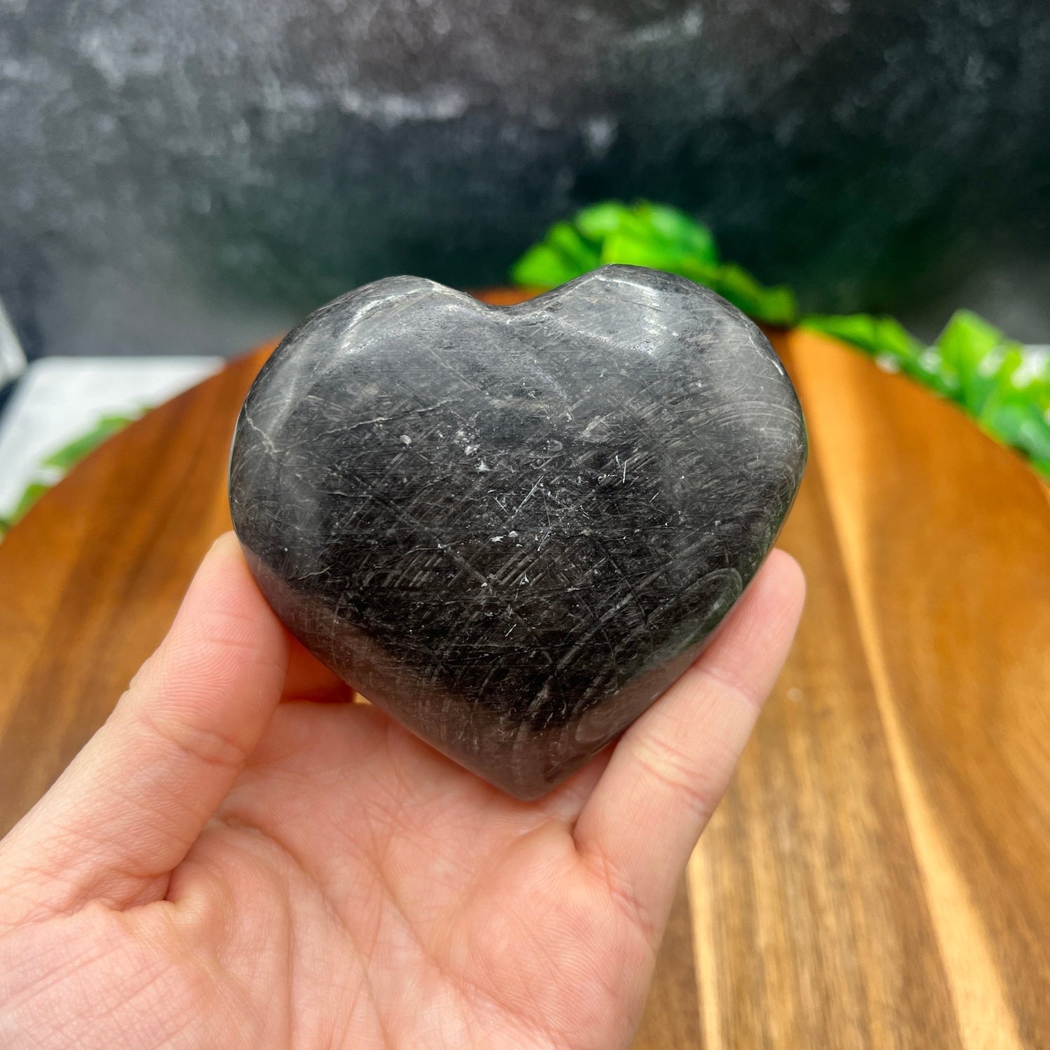 Black Tourmaline Heart - Sage & Magic