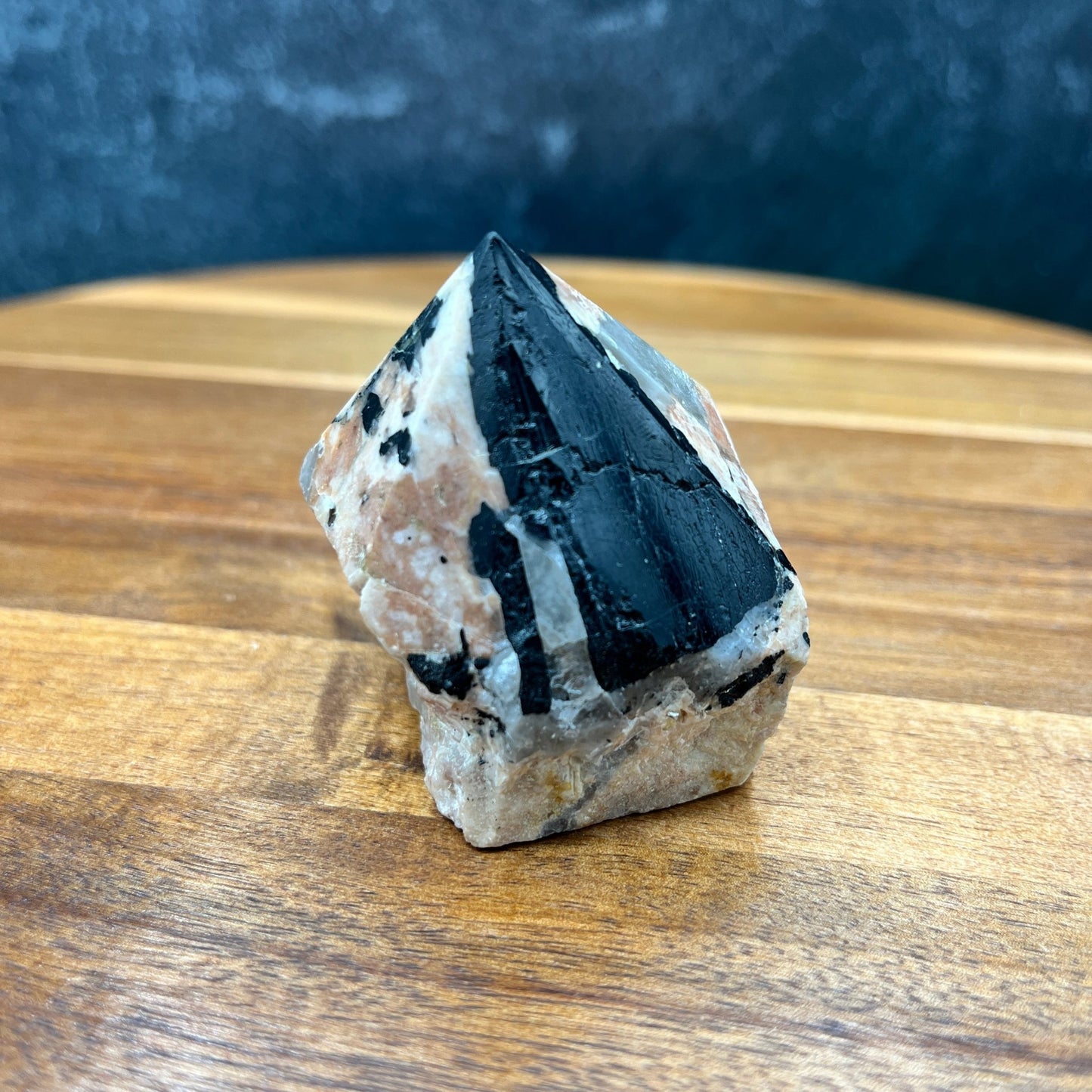 Black Tourmaline in Feldspar Point - Sage & Magic