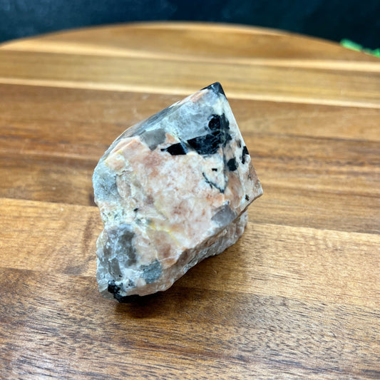 Black Tourmaline in Feldspar Point - Sage & Magic