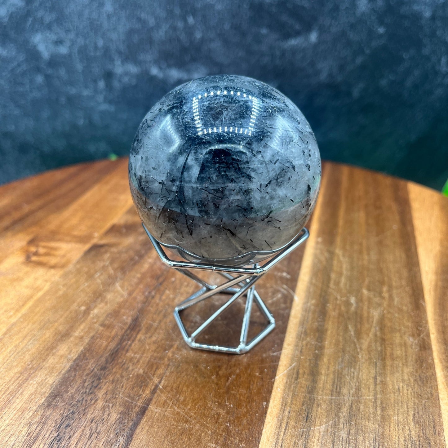 Black Tourmaline in Quartz Sphere - Sage & Magic