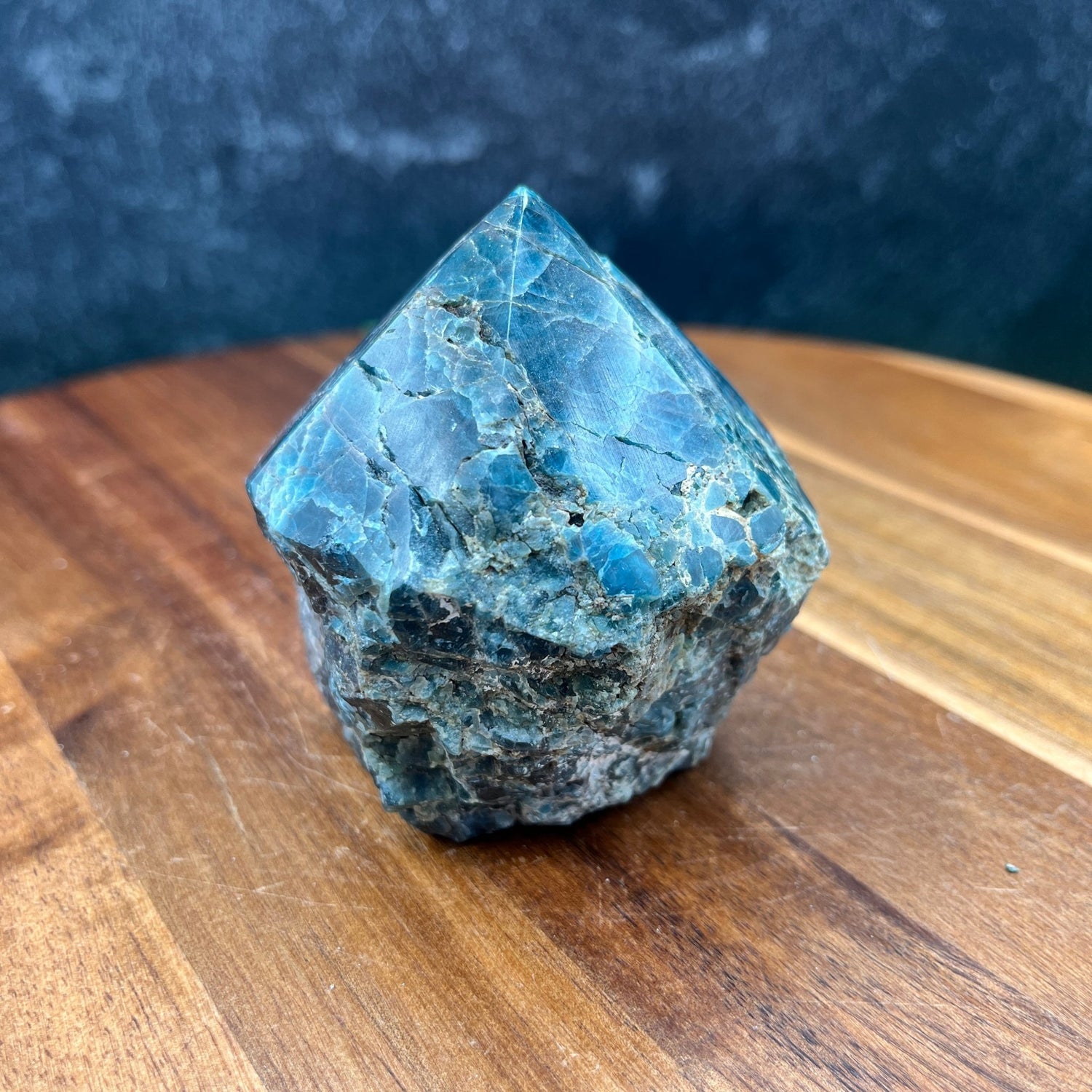 Blue Apatite Point - Sage & Magic