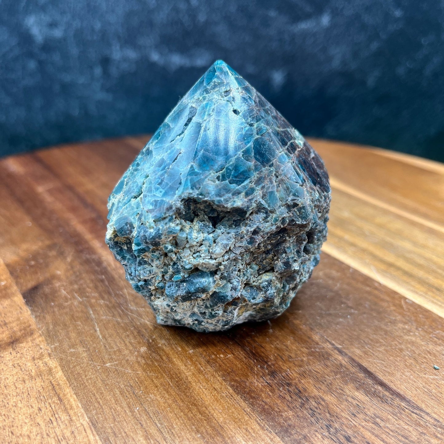 Blue Apatite Point - Sage & Magic