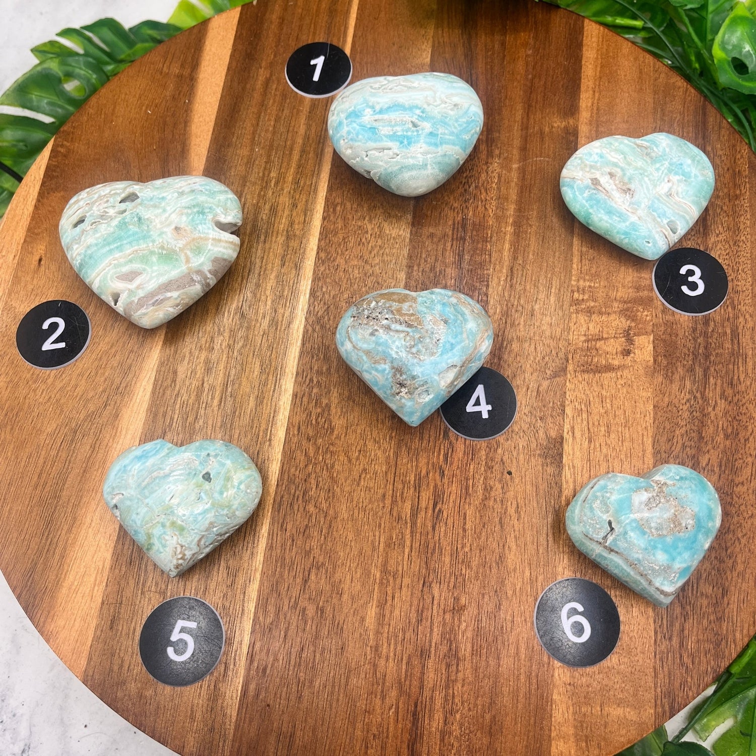 Blue Aragonite Heart - Sage & Magic