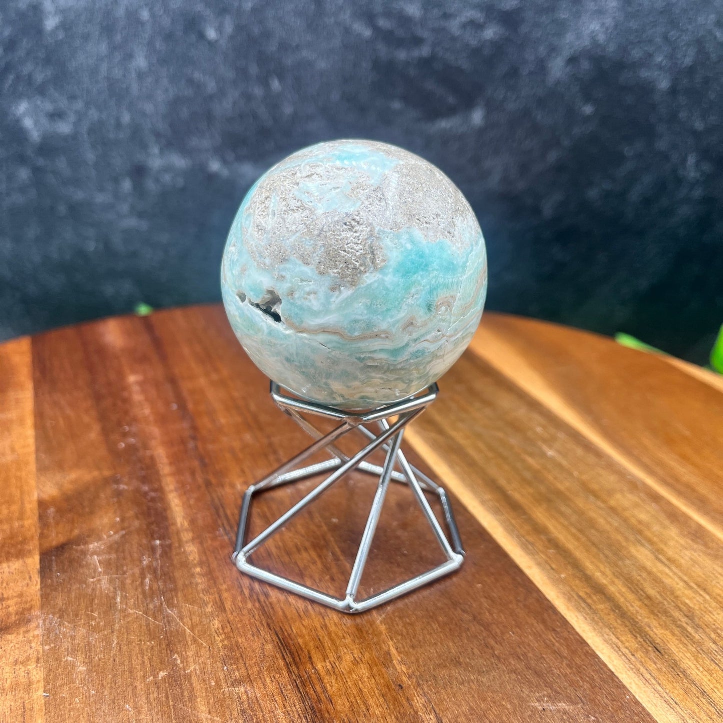 Blue Aragonite Sphere - Sage & Magic