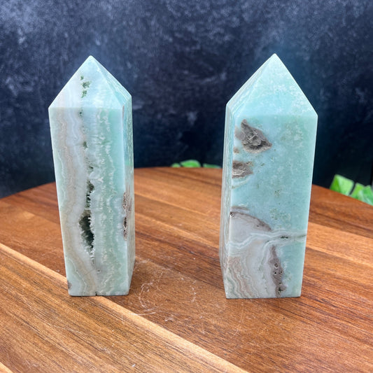 Blue Aragonite Tower - Sage & Magic