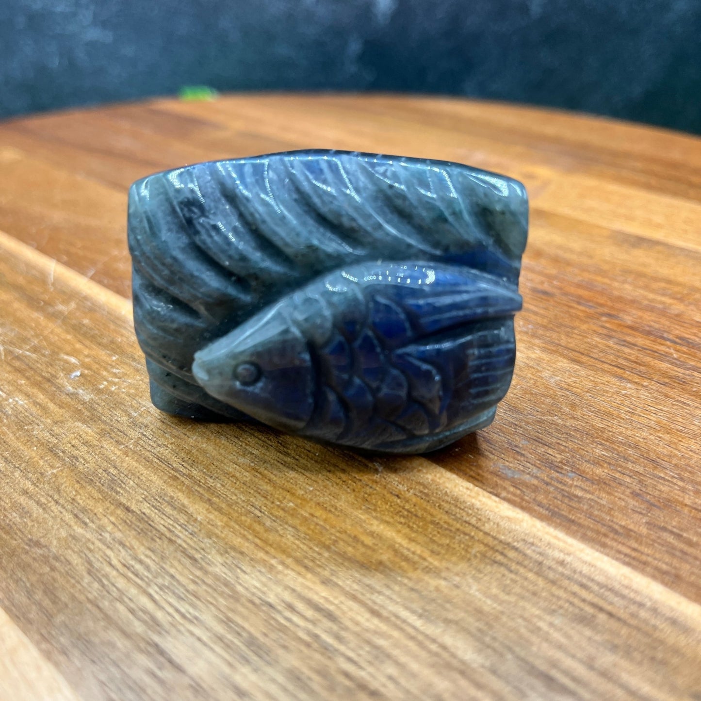 Blue Flash Labradorite Fish - Sage & Magic