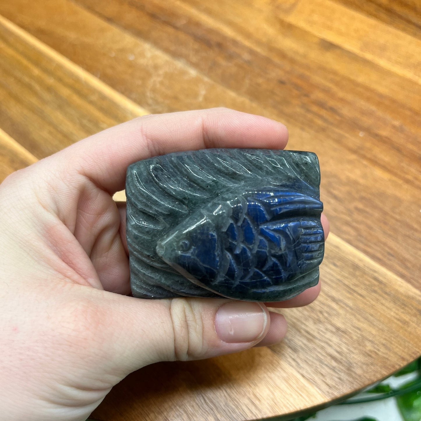 Blue Flash Labradorite Fish - Sage & Magic