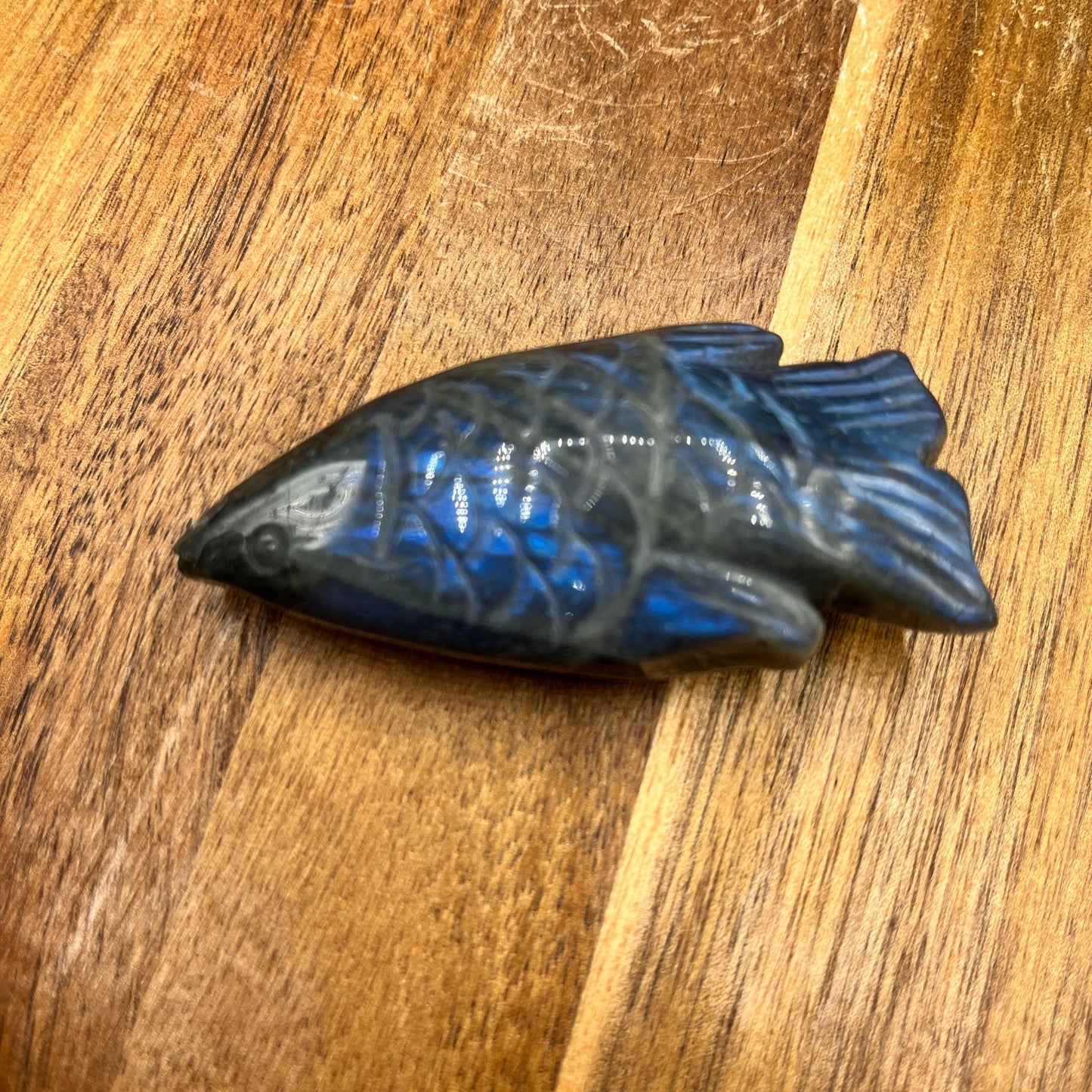 Blue Flash Labradorite Fish - Sage & Magic