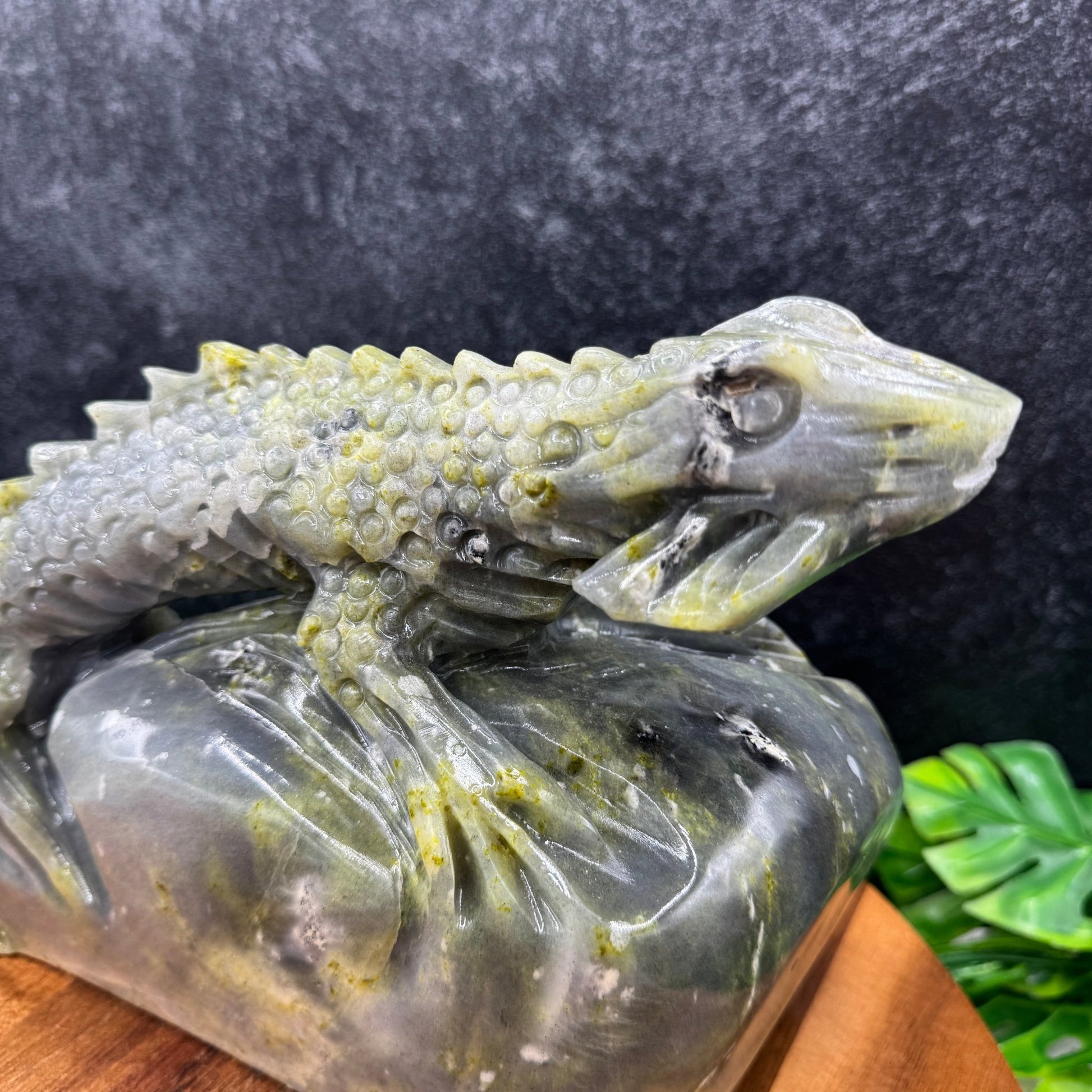 Blue Green Lantian Jade Lizard - Sage & Magic