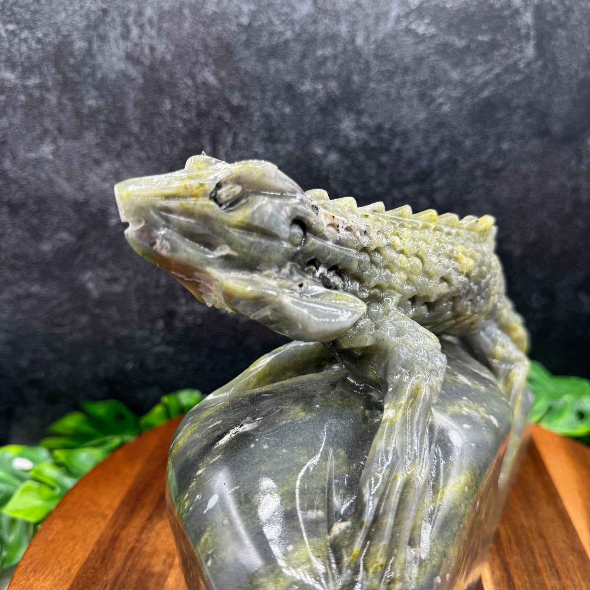 Blue Green Lantian Jade Lizard - Sage & Magic