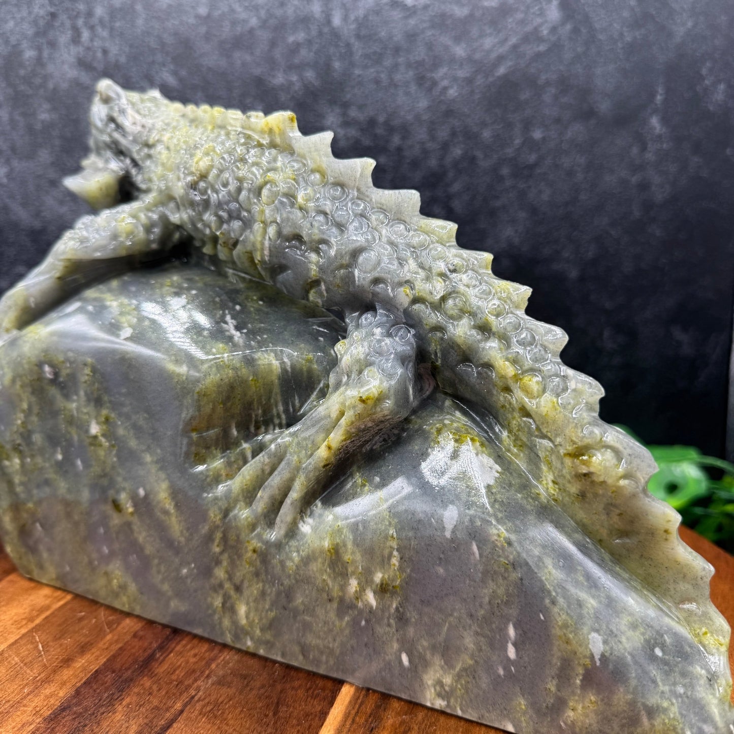 Blue Green Lantian Jade Lizard - Sage & Magic