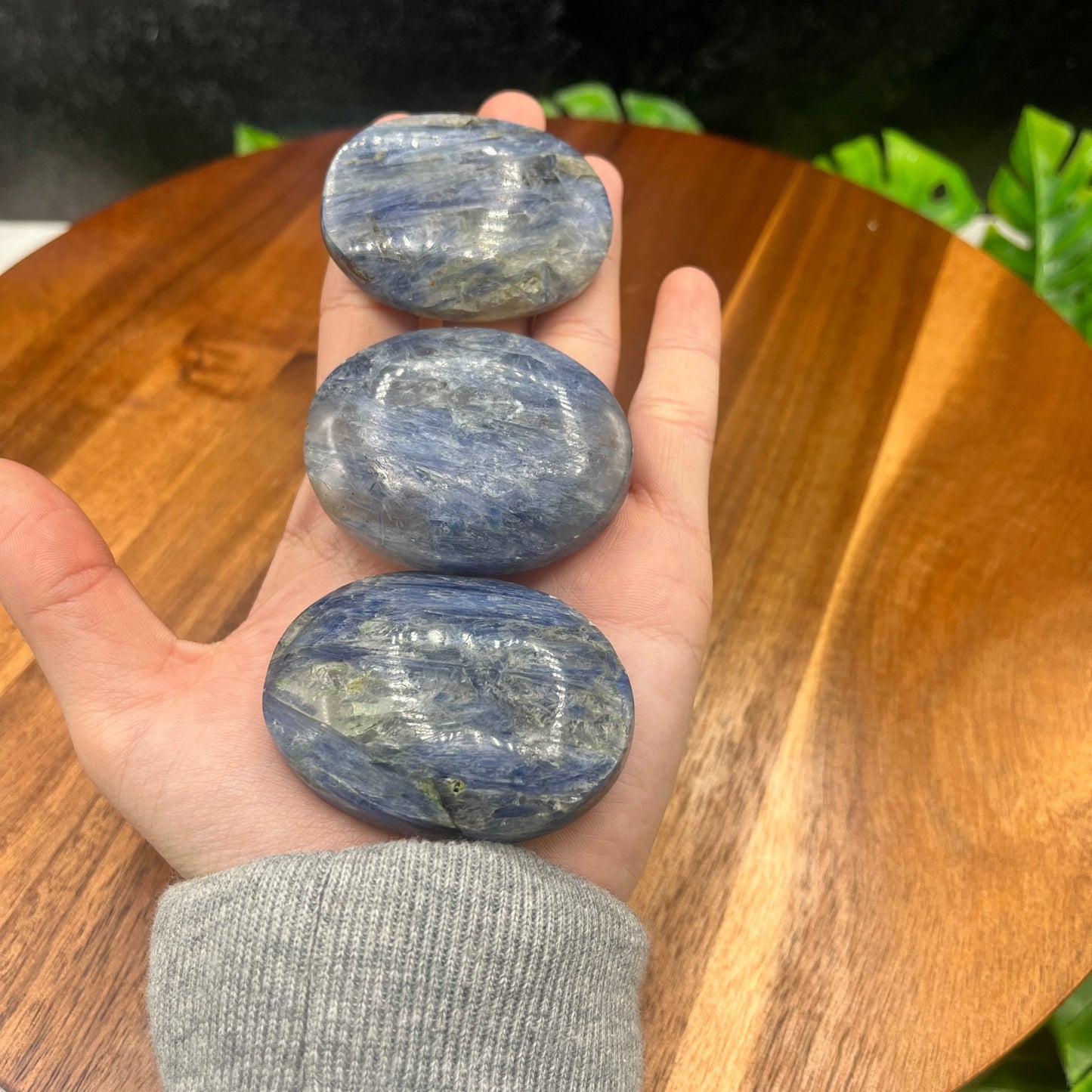 Blue Kyanite Palm Stone - Sage & Magic