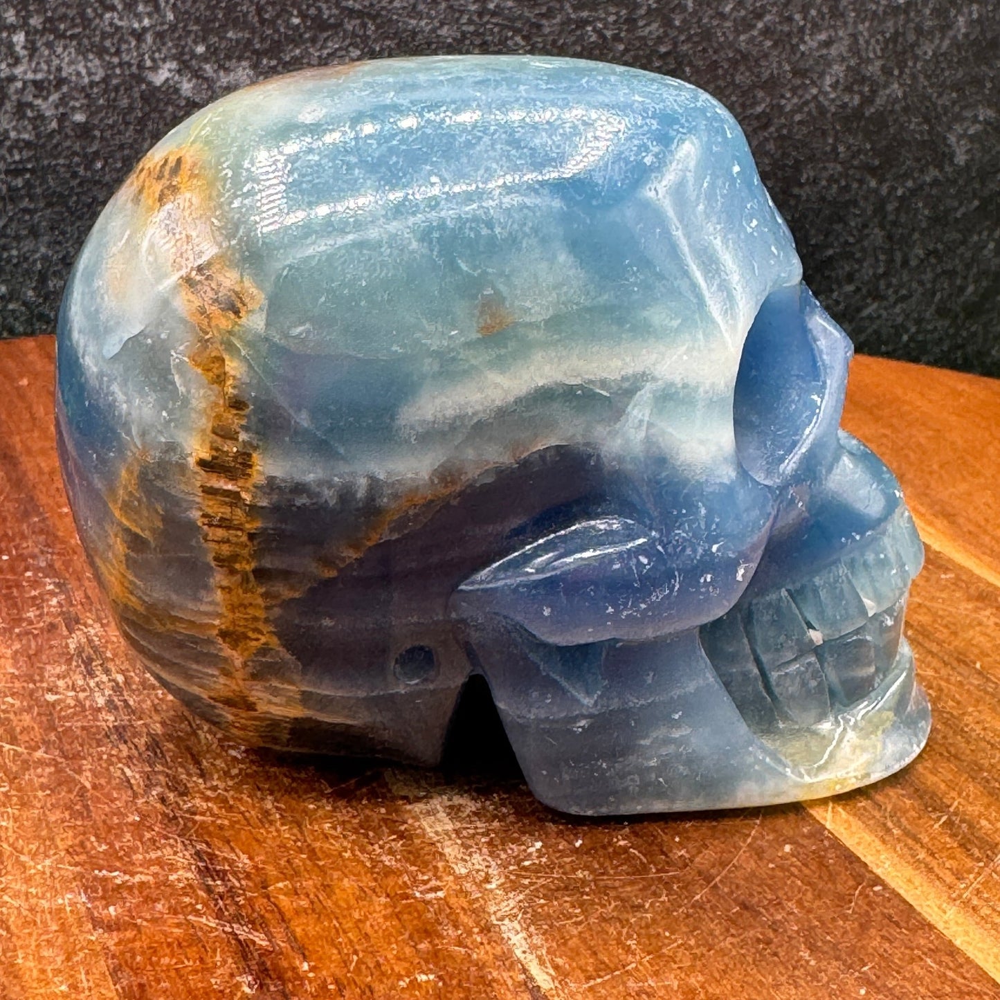 Blue Onyx Skull - Sage & Magic