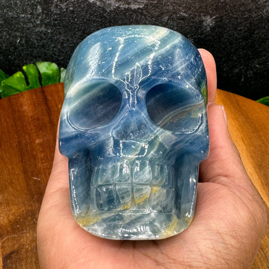 Blue Onyx Skull - Sage & Magic