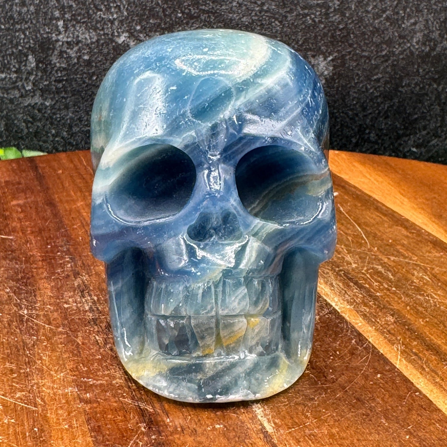 Blue Onyx Skull - Sage & Magic