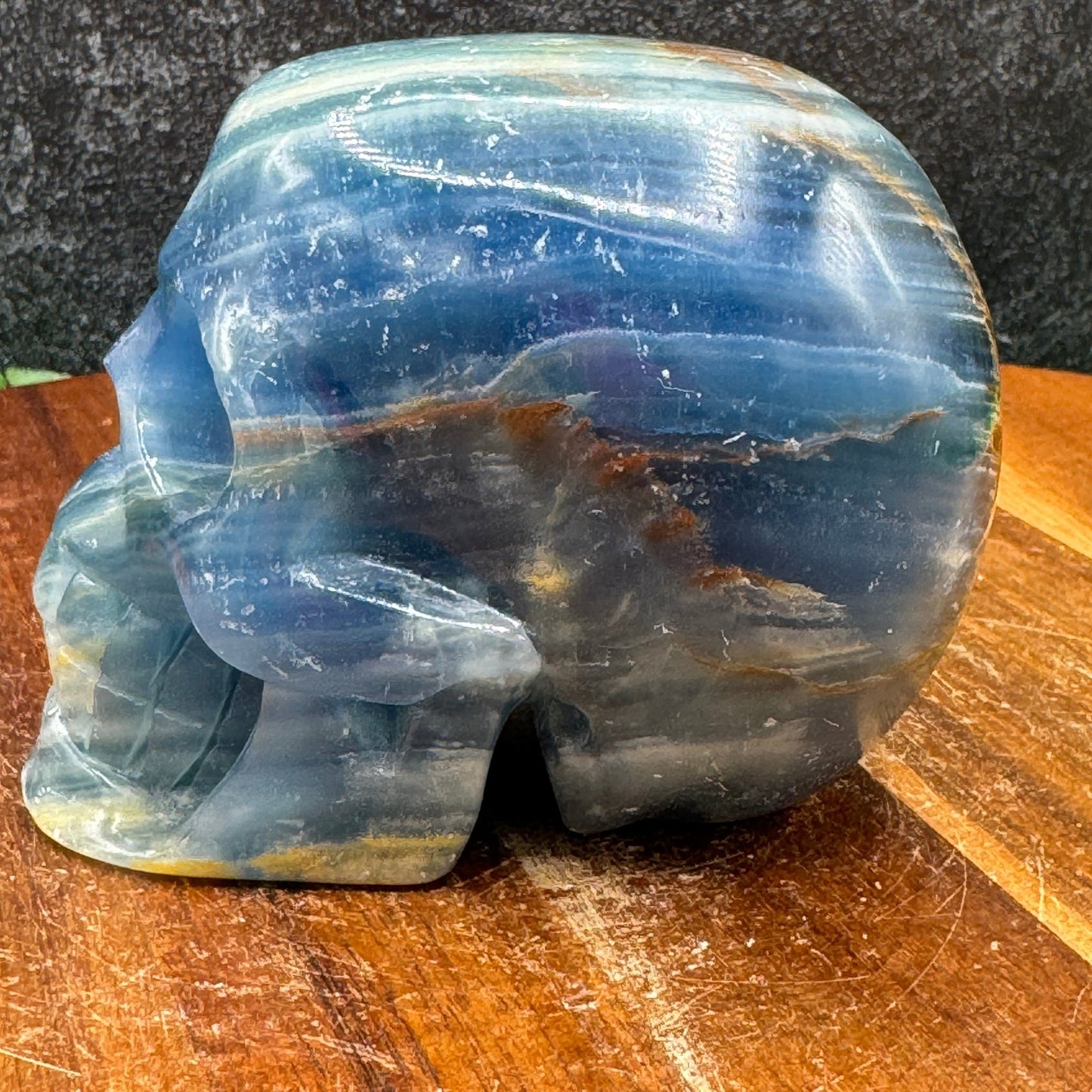 Blue Onyx Skull - Sage & Magic