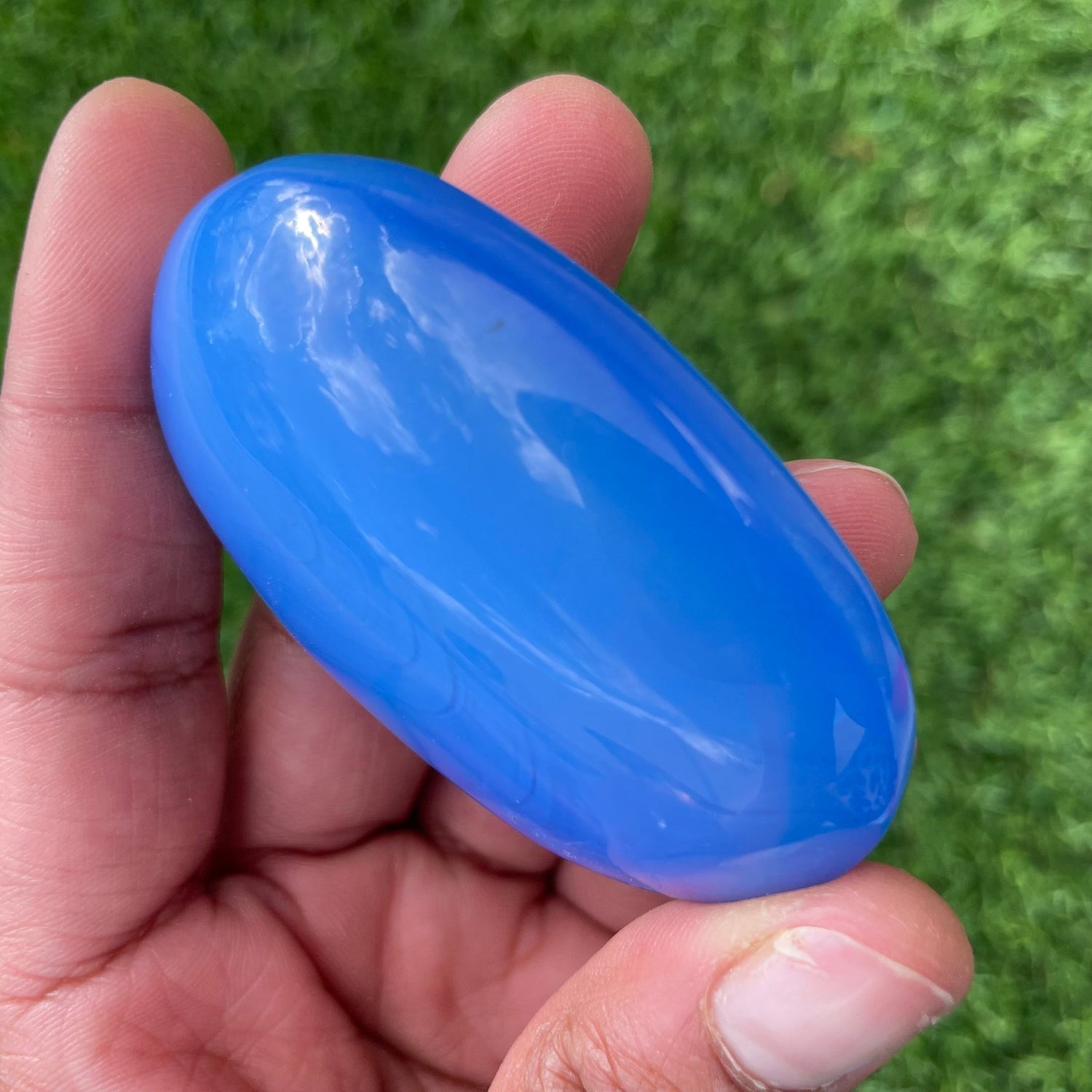 Blue Opalite Palm Stone - Sage & Magic