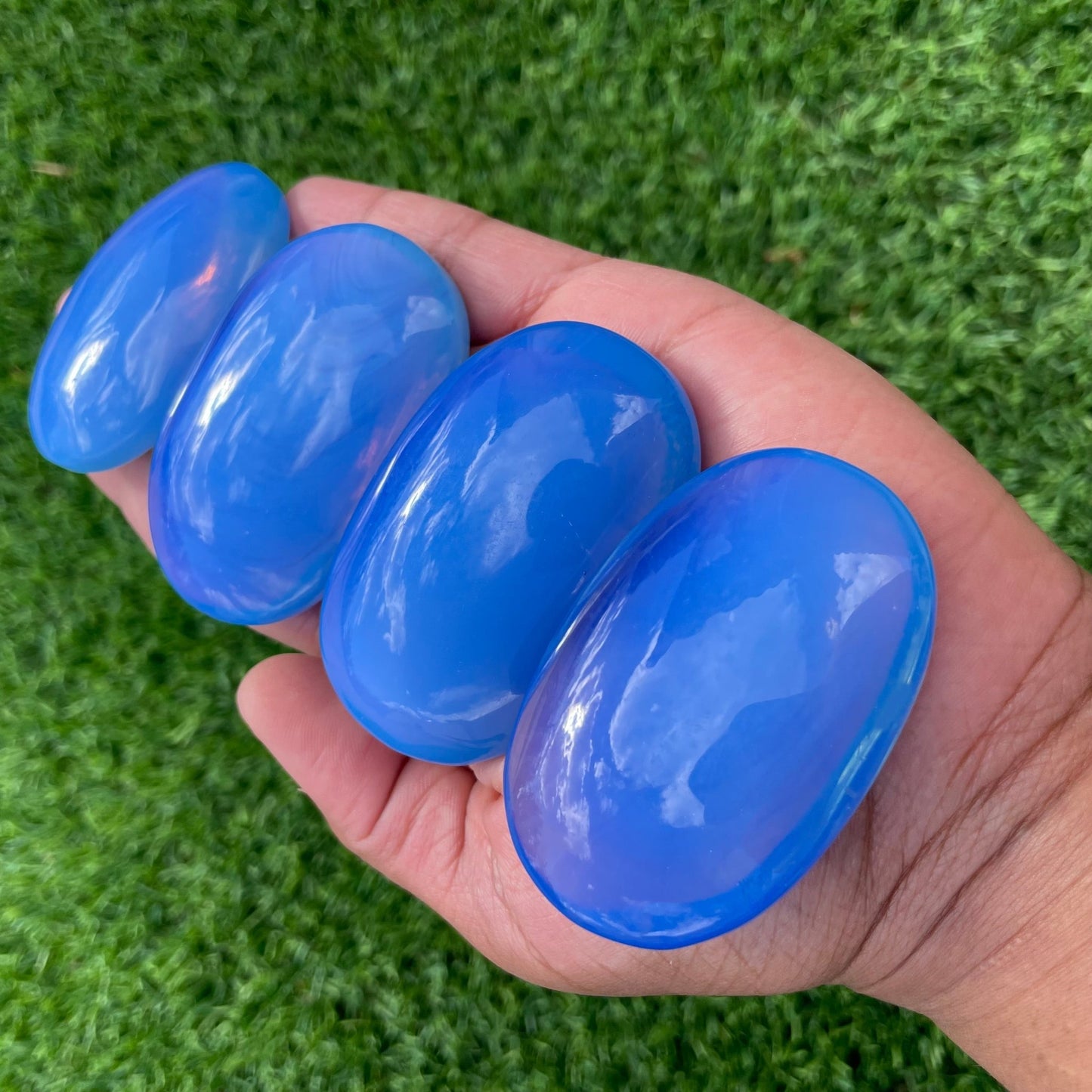 Blue Opalite Palm Stone - Sage & Magic