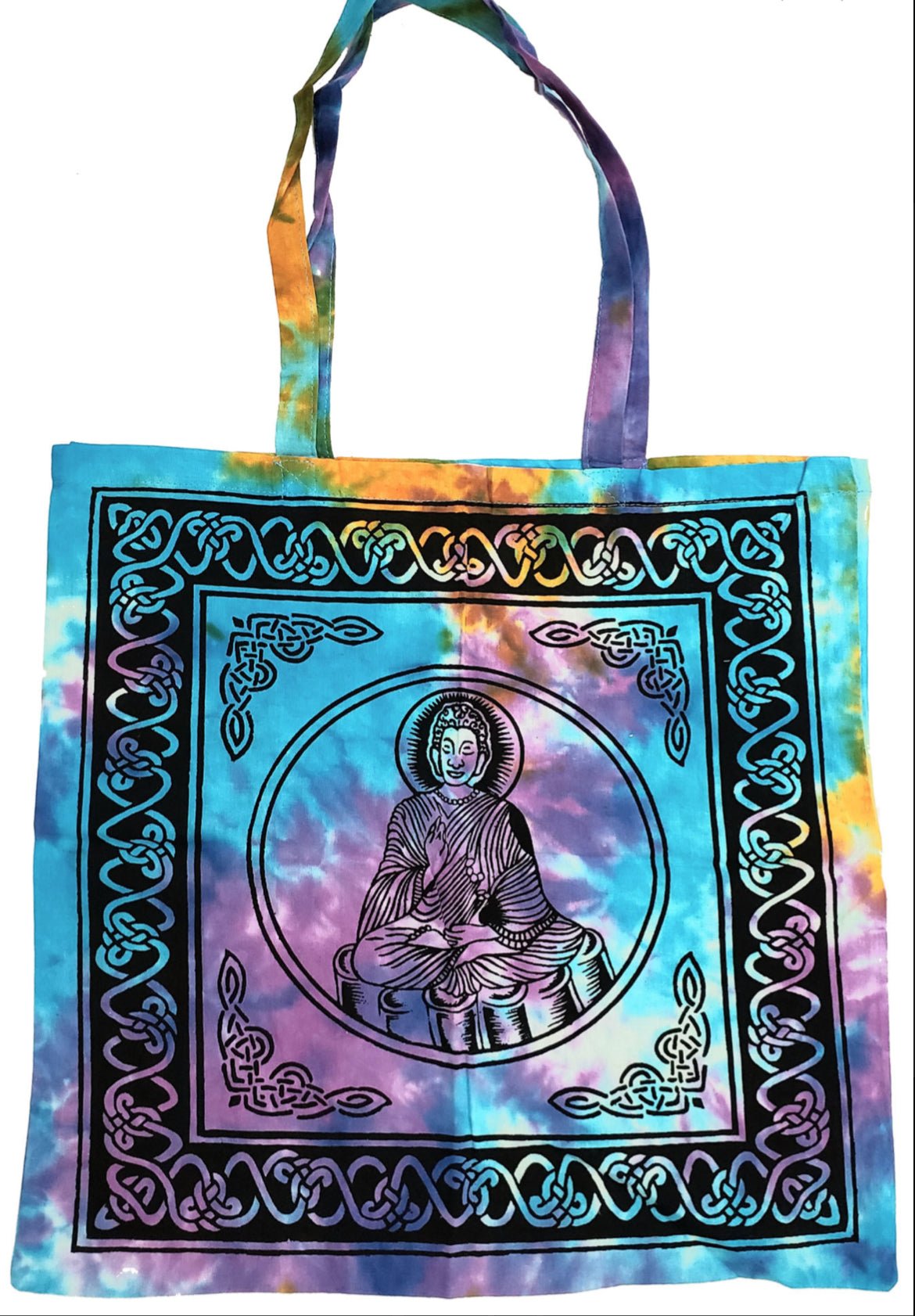 Buddha Cotton Tie Dye Tote Bag - Sage & Magic