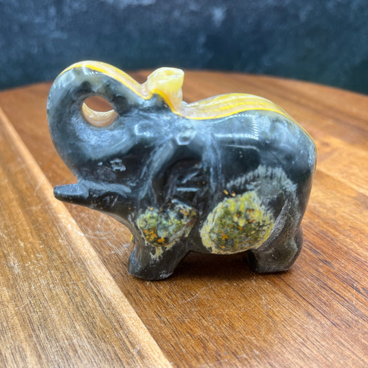 Bumble Bee Jasper Elephant - Sage & Magic