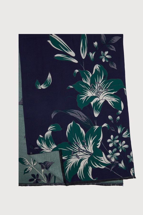 Floral Reversible Lily Scarf