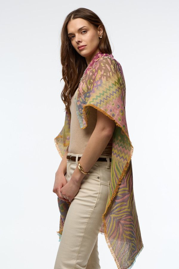 Mixed Animal Print Scarf